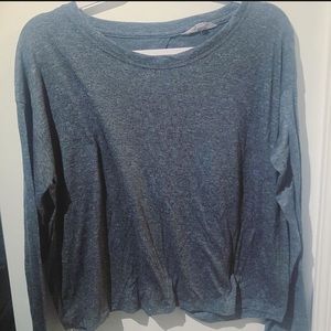 Long Sleeve Open Back Top